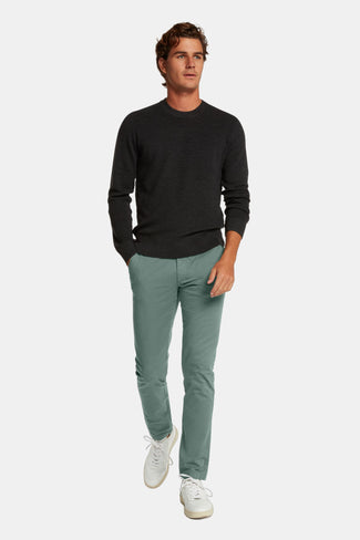 Felsons * The Longs mid green stretch cotton men's trousers | MR MARVIS