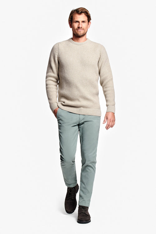 beige men's knitted jumper | MR MARVIS