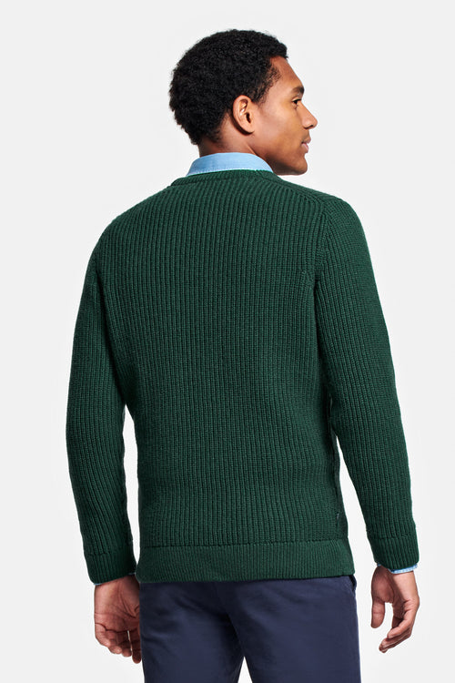 dark green men's knitted jumper | MR MARVIS