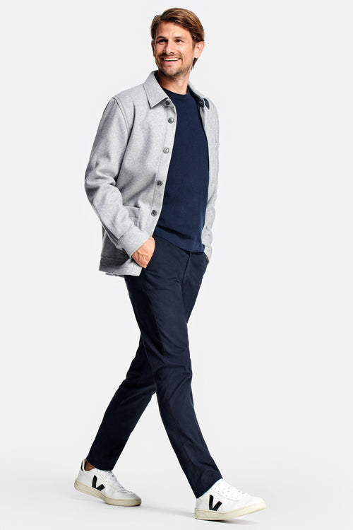 black blue heavy stretch cotton men's trousers | MR MARVIS