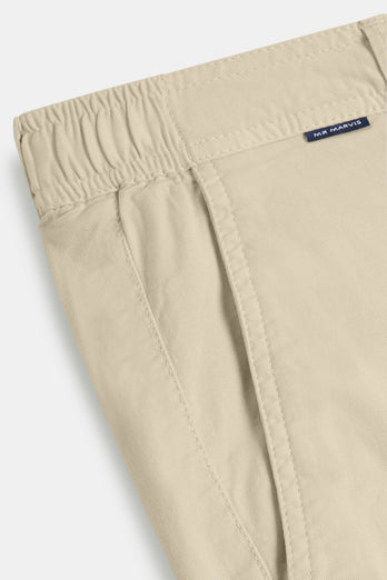 beige stretch cotton men's trousers | MR MARVIS